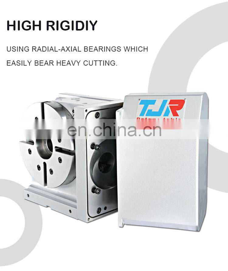 New turntable 4 axis cnc AR-210B fourth axis table with tailstock cnc 4th axis cnc rotary table with powerful pneumatic brake