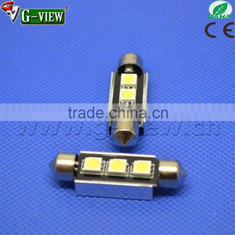 Factory supply high quality12V 5050 3SMD canbus 33mm 36mm 39mm white led motorcycle/car door light