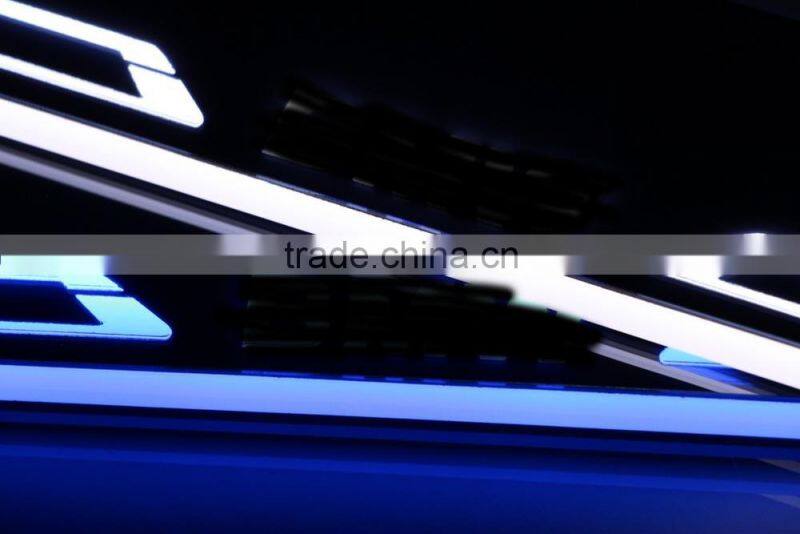 24 months warranty car styling led light For F30 door sill plate light flash moving scuff car door sill light