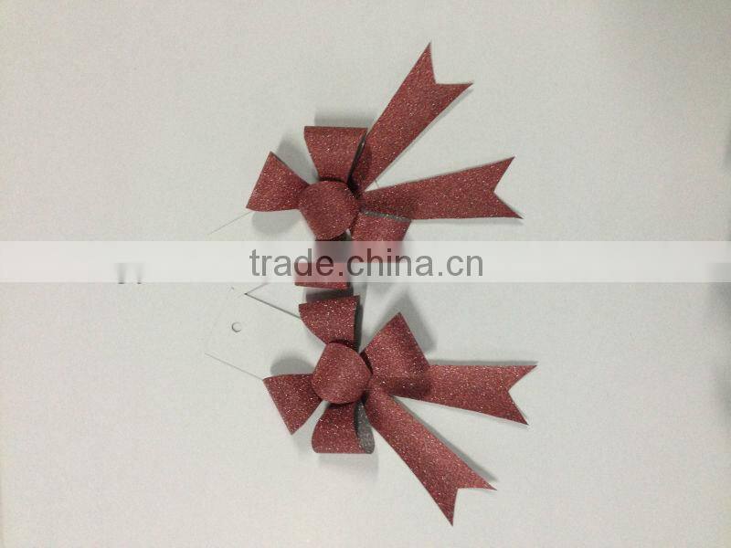 Beautiful White Printed& Embossed PP Butterfly Pull Bow/Curly Ribbon Butterfly bow/Star Ribbon Bow/Fancy Ribbon bow