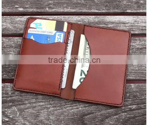 Men leather card case / multiple genuine cowhide leather card holder