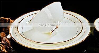 58 pcs Luxury Bone China Arabic Dubai Dinnerware set