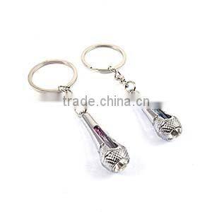 Wholesale High Quality Cheap Christmas Promotional Gift Microphone Keychain