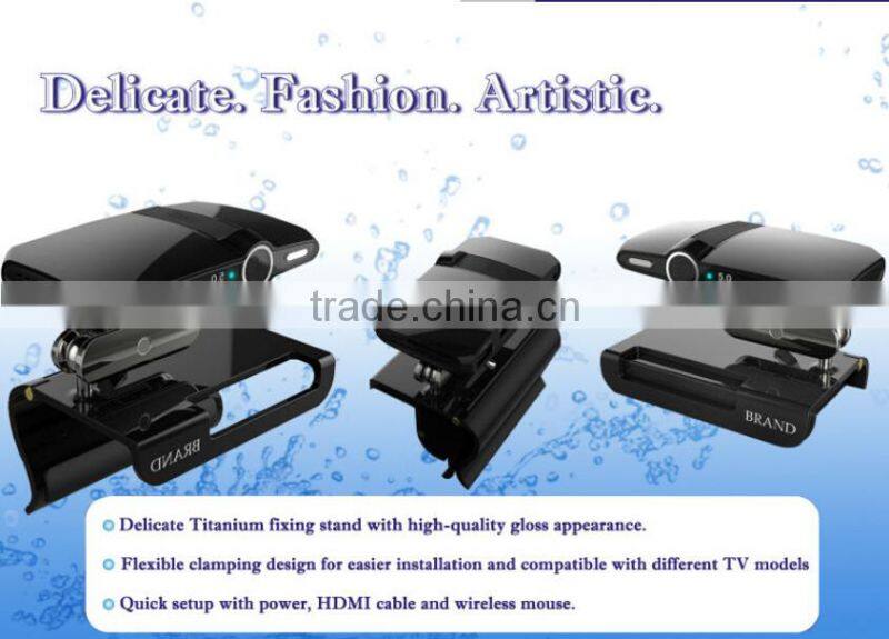 smart TV Box HD23 RAM 1GB ROM 8GB Android 4.4 OS Quad core internet smart tv box with webcam