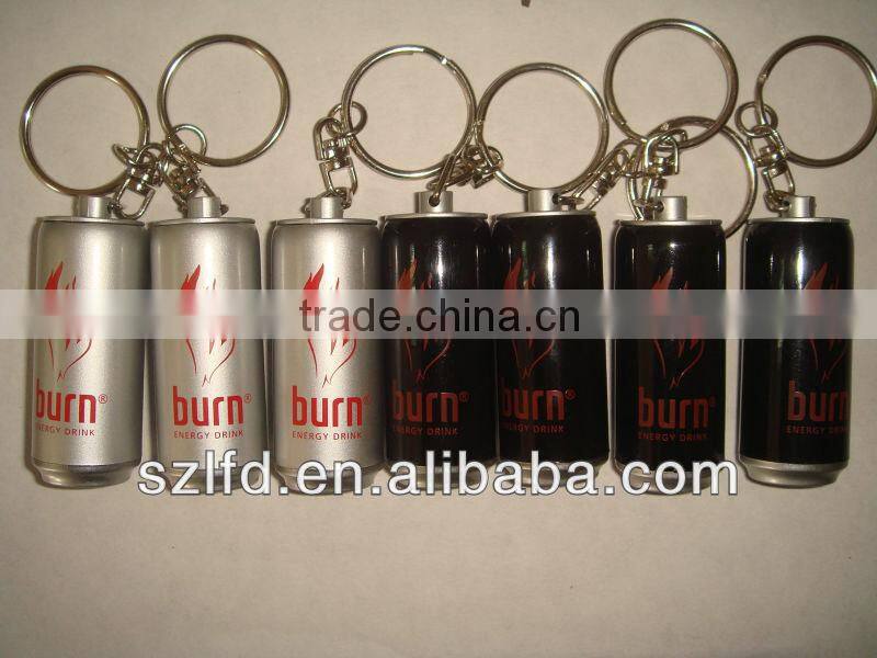 promotional gifts led projector can keychain,led can shape keychain,led bottle shape keychain for 2016 gifts ,3d custom keychain