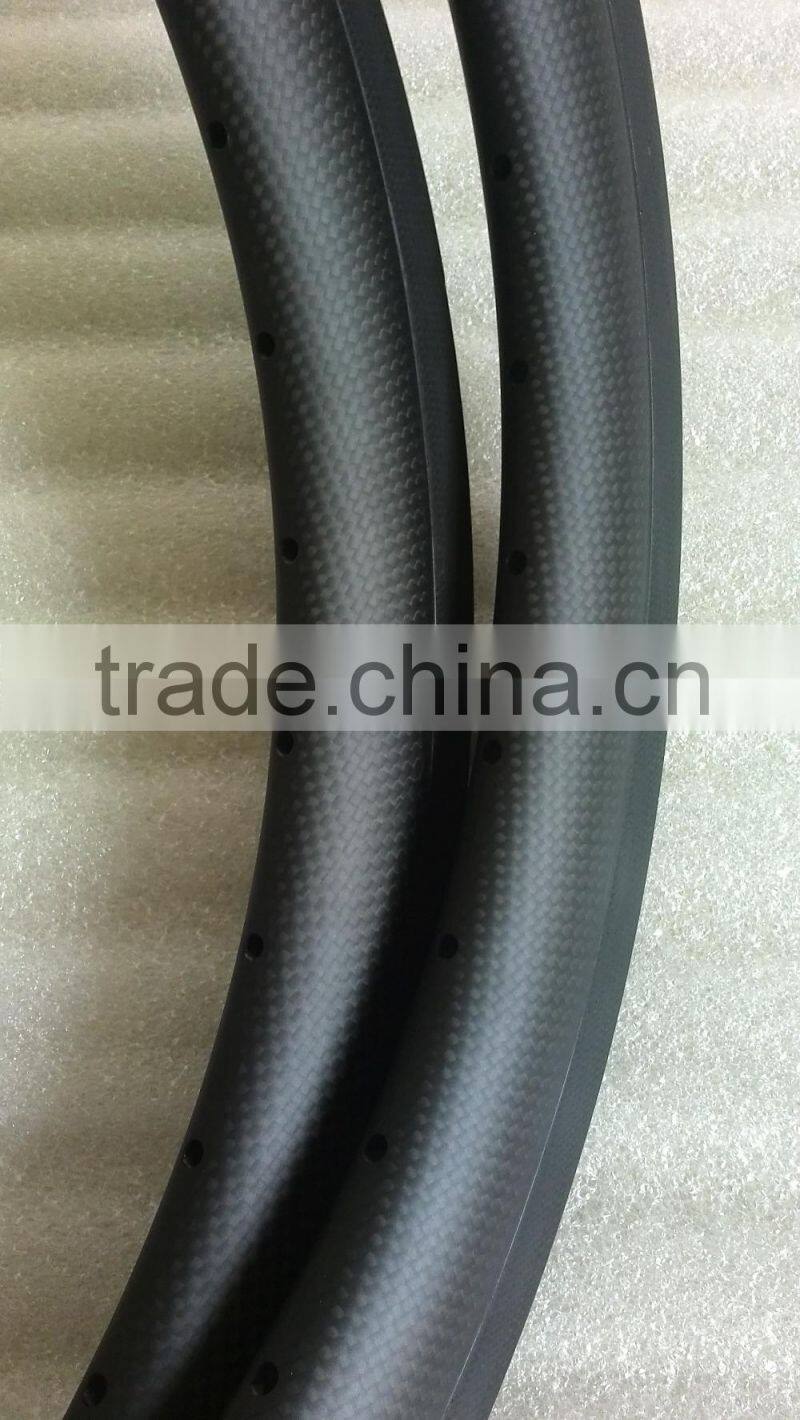 23mm width child bike rim 3k matte finish 38mm 451mm clincher carbon rim