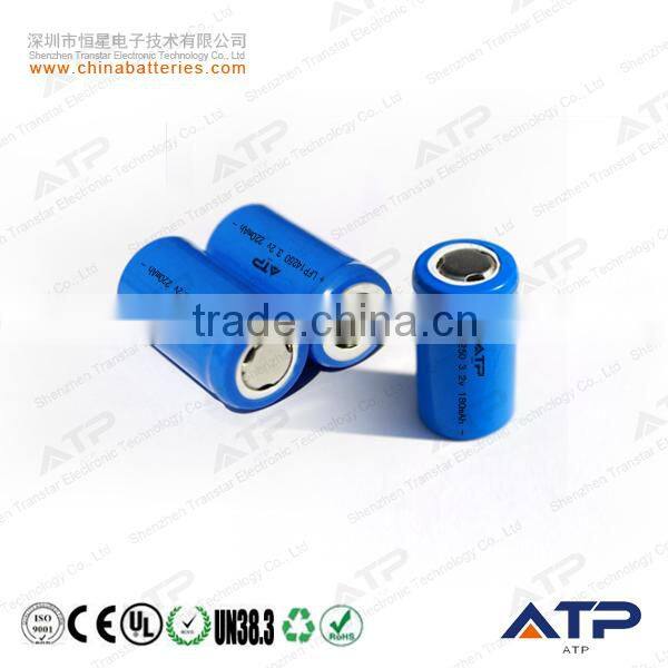 Wholesale 3.2v 180mAh Rechargeable Battery 14250 / Lithium iron Phosphate Battery
