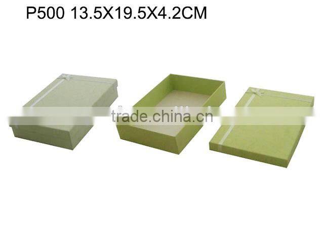 Custom Fancy Art Paper Gift Packaging Box with Bowknot Manufactures P511