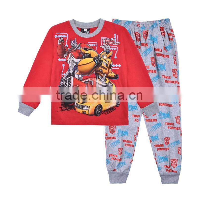 2015 Pajamas Cotton Product Type and In-Stock Items Supply Type 2-7Y Boy Kids Pajamas