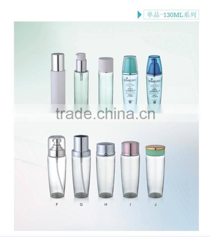 Transparent plastic PET bottle personal skin care use toners bottle