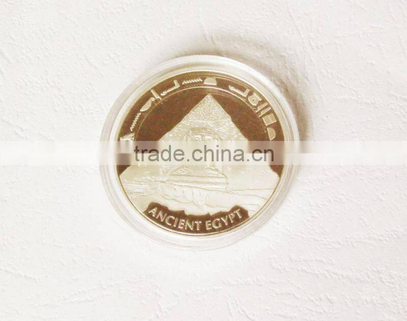 2015 newest die casting gold silver plated 3D gold eagle replica coins