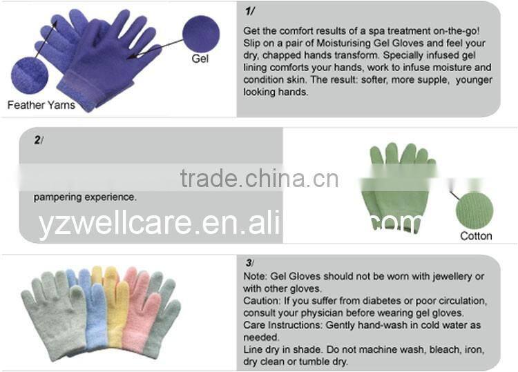 Moisturizing spa gel gloves healing dry skin