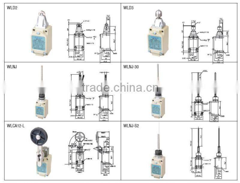 Long mechanical life WL crane limit switch