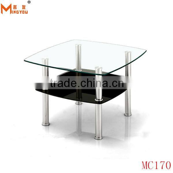 cheap tempered glass sofa side table