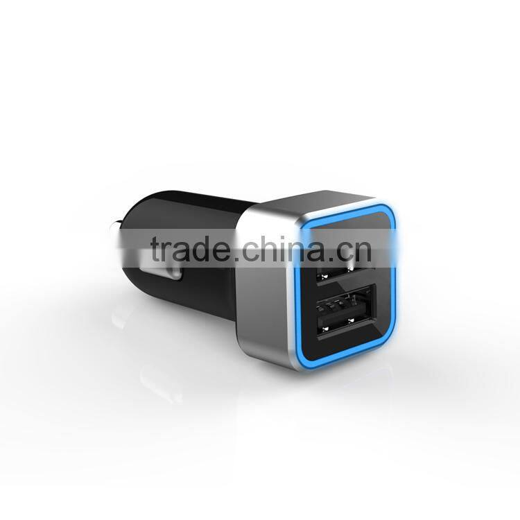 universal travel car charger 5v 2.4a dual usb car charger
