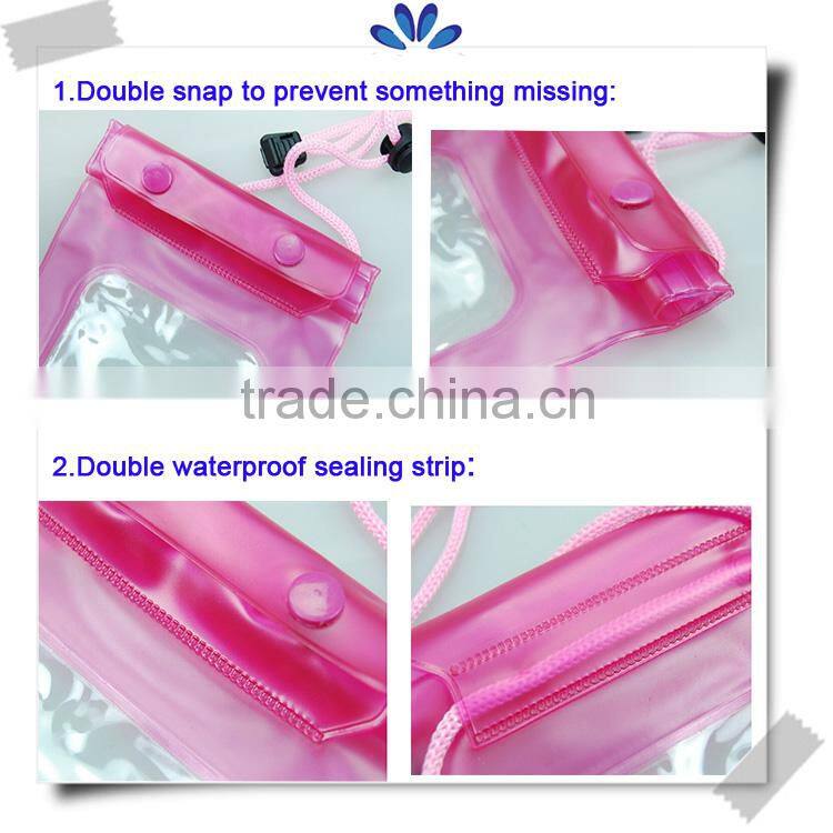 High quality promotion custom printed PVC cell phone waterproof bag