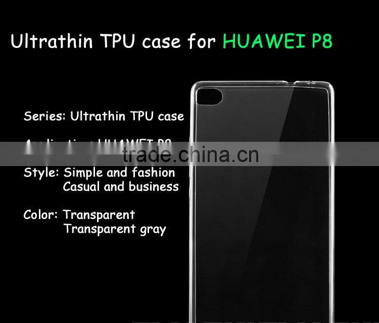 TPU SOFT SKIN FIT BACK CASE COVER FOR HUAWEI P8 LITE