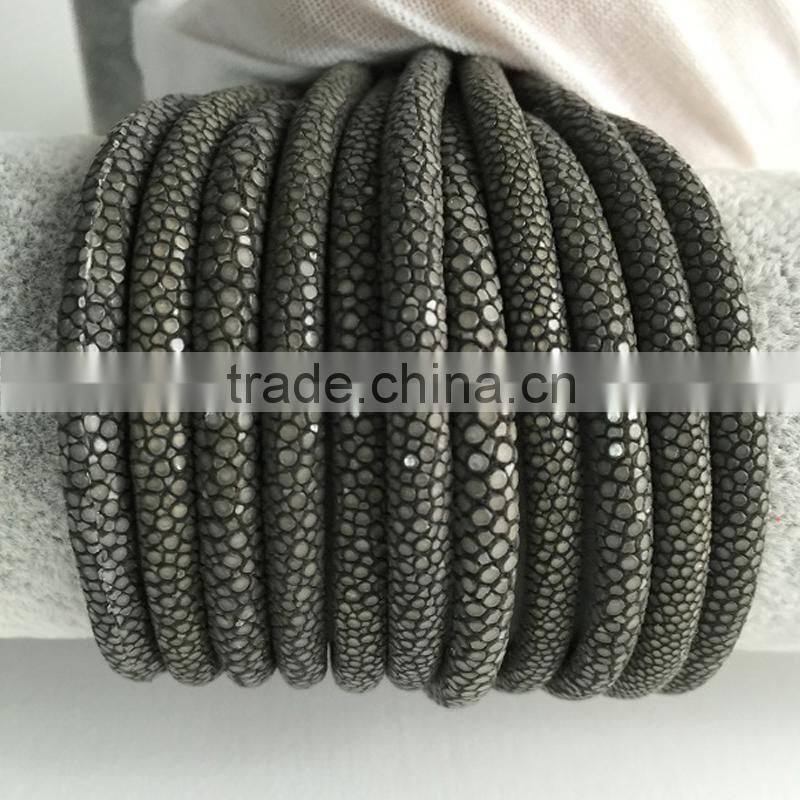2016 High Class Special WhiteGenuine Polished Stingray Leather Galuchat Fashion Bracelet Material Shagreen Grade A Sting Skin