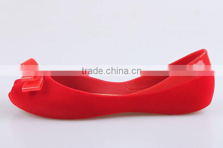 2016 Women flats shoes fish mouth butterfly plastic melissa shoes causal lady shoes pvc jelly flats shoes for women