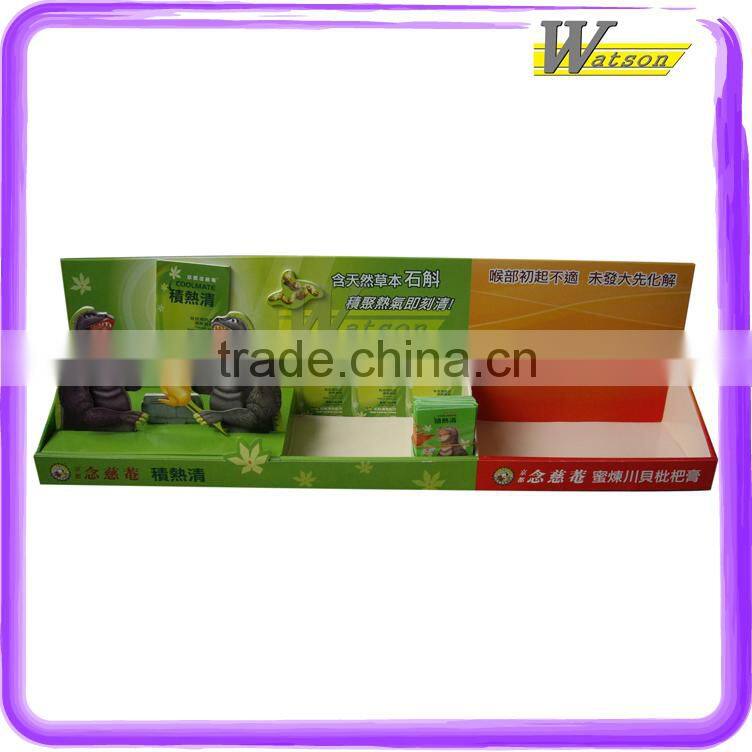Cough medicine paper counter top display box