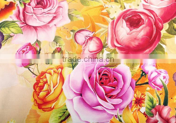 woven twill digital textile 100% viscose printing fabric