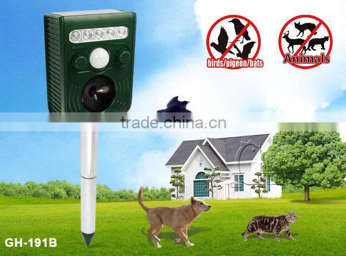 Shenzhen manufacturer pest control sonic solar animal repeller GH-191B