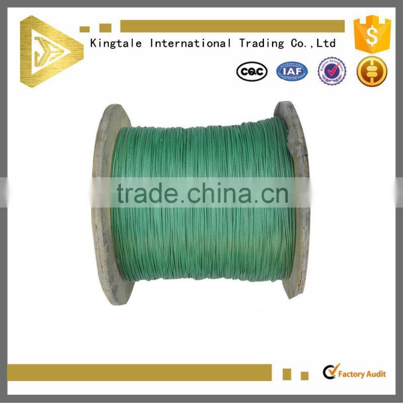 galvanized green PVC coated steel cable