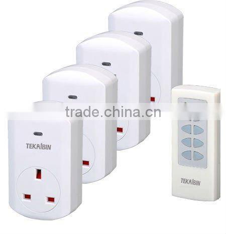 TW68E, 1v1, 1v2, 1v3, 1v4, wireless Remote Control Socket (UK, plug-in)