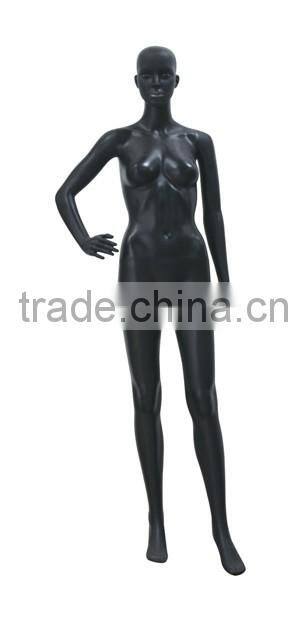 Matt black female mannequin fashion tall with make up factory