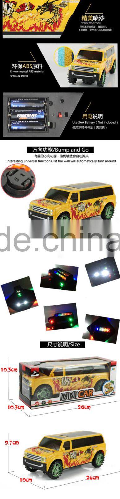 Newest flashing light battery operated toy car