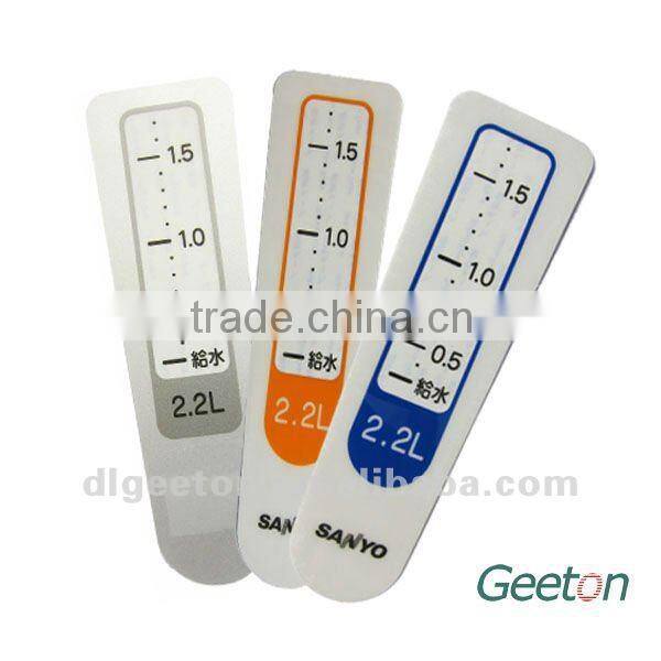 2011 Fashion Tactile PET Nameplate for Toilet Facilities