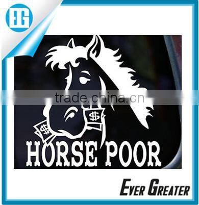 Custom static cling vinyl sticker, DIE CUT WINDOW STICKERschool bumper sticker