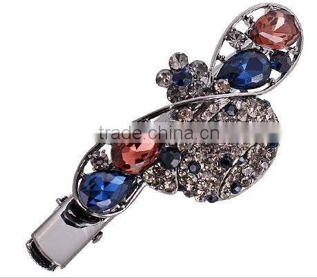 fancy lovely large crystal plain hair clip hair accessory