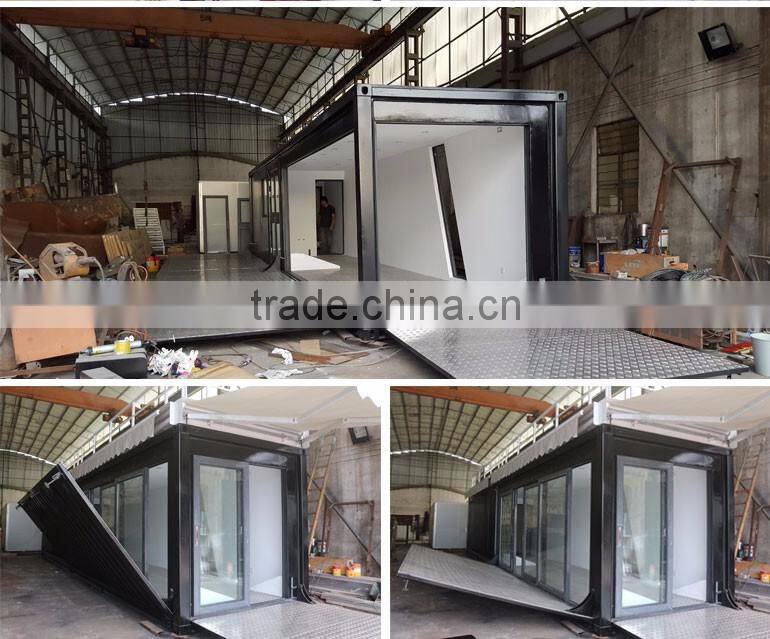 Hydraulic system 10ft container coffee shop design/ POP-UP shipping container coffee bar for sale