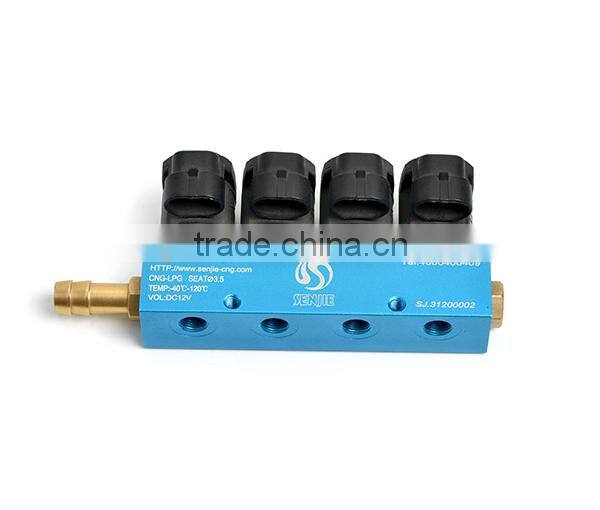 CNG 4 cyl injector rail for ECU kit