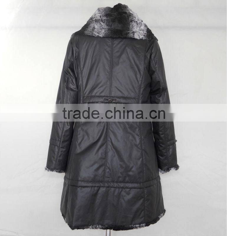 women winter coats, Fur collar long ladies thicken coats