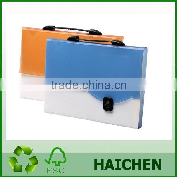 Expanding File Folder with handle and insert button 12 pockets ,Cord Closure