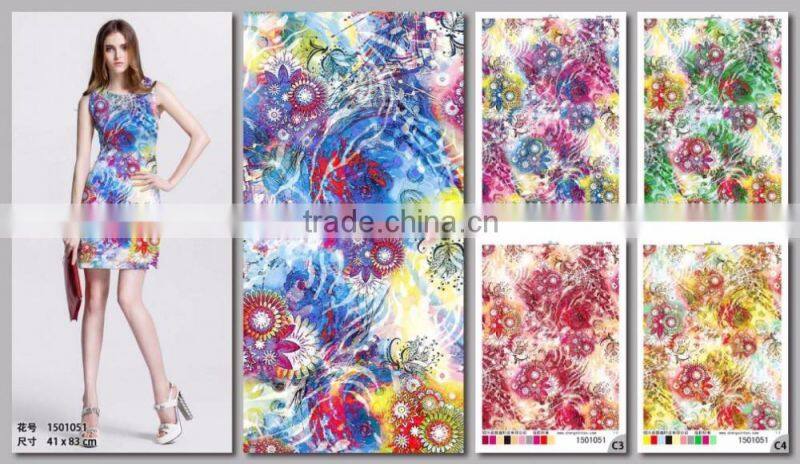 Hot selling rayon printing fabric for lady's fashion cloth