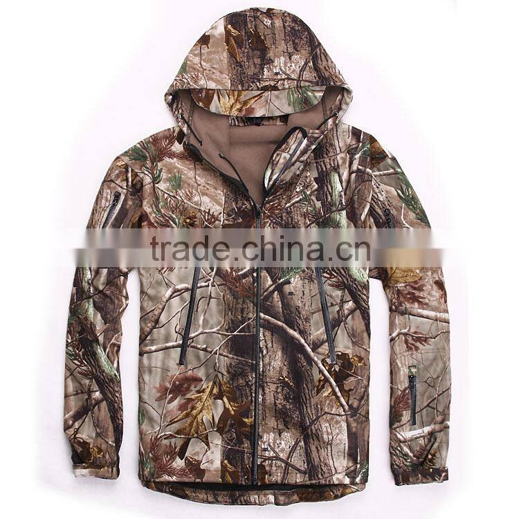 Winter jacket hunting softshell camo