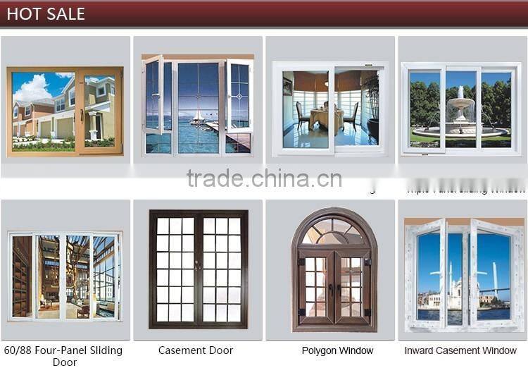 aluminum sliding window track with triple glazed windows