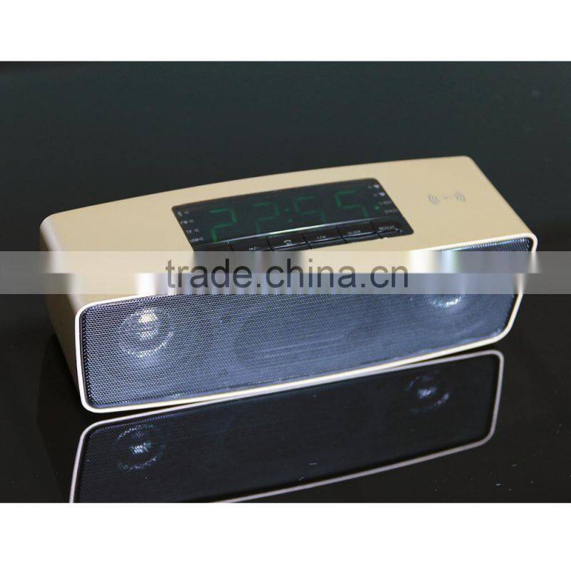 7 in 1 portable mini bluetooth speaker with USB TF AUX Alarm clock radio function