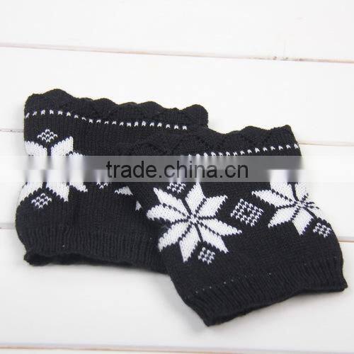 Snowflake Knitted Leg Warmers,Boho Boot Socks, Leg Warmers,Vintage Knitted Boot Cuffs,