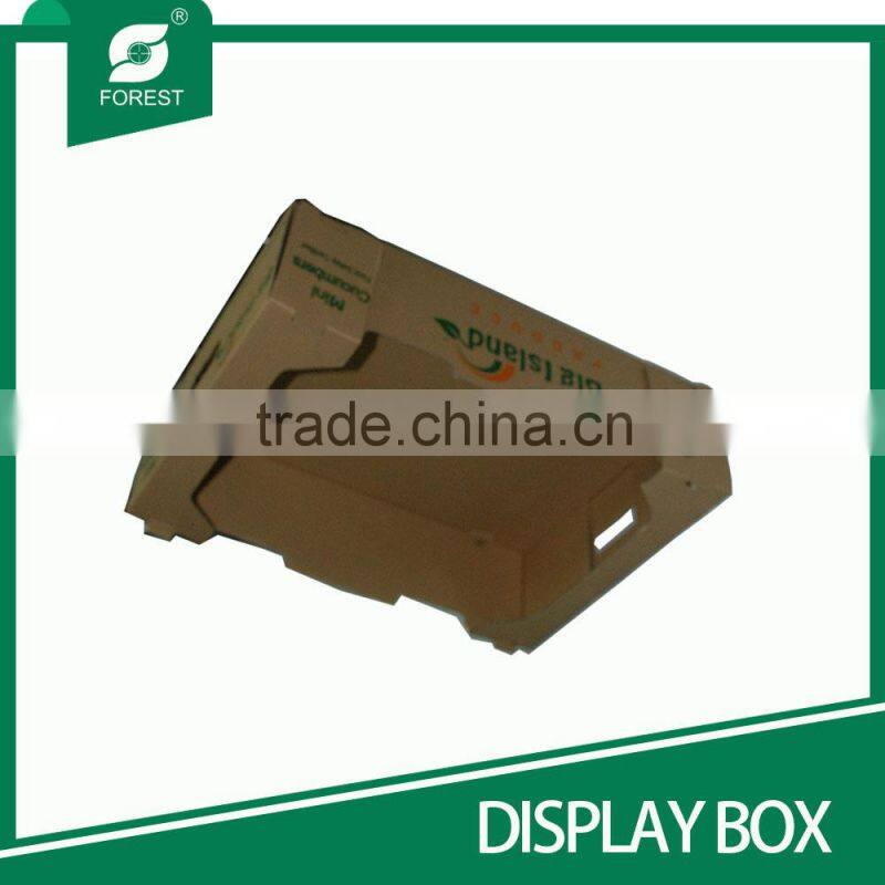 DOUBLE WALL CORRUGATED DISPLAY CARTON TRAYS FOR PACKING FRESH FRUITS WITH CUSTOM PRINT