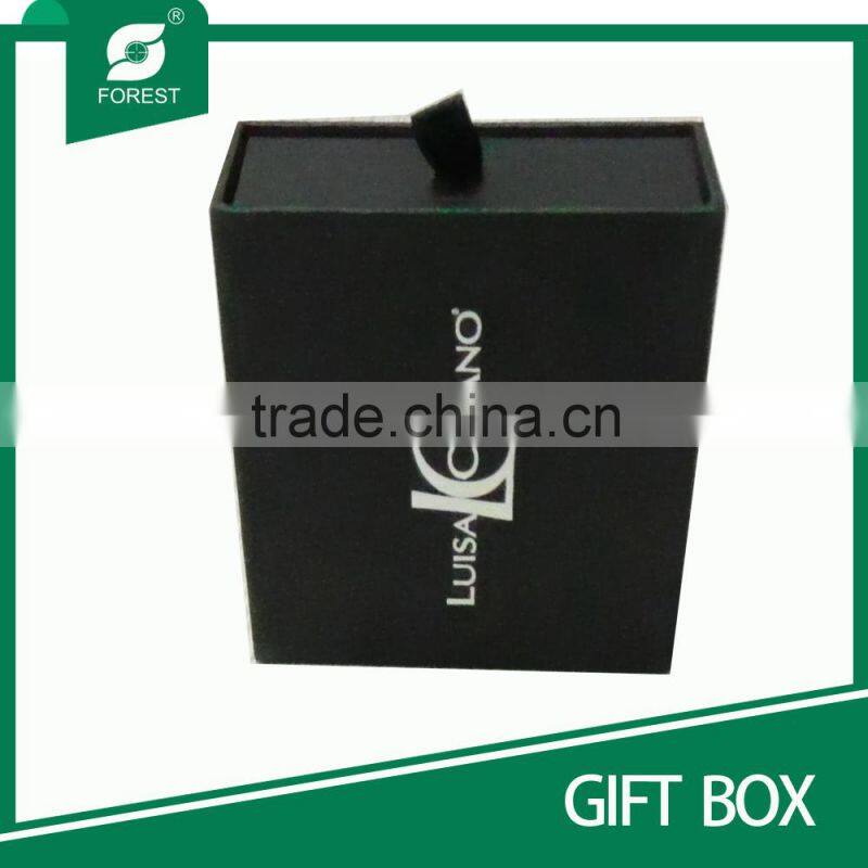BLACK RIGID BOX WITH DRAWER