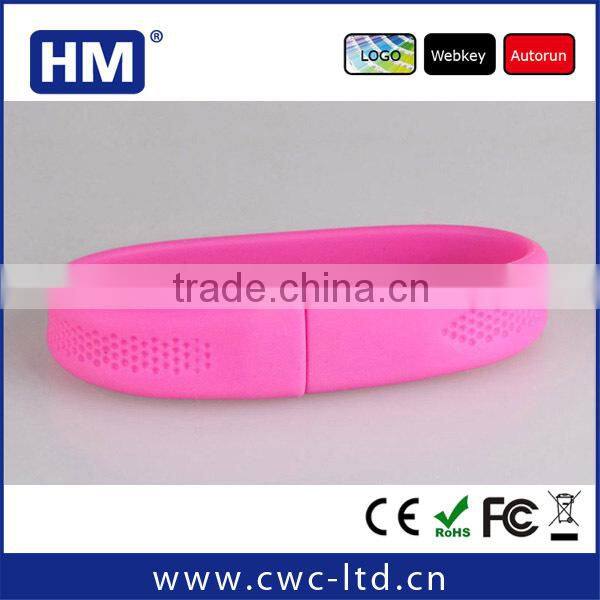 wholesale gift silicone usb bracelet for promotional 1gb/2gb/4gb/8gb/16gb/32gb/64gb
