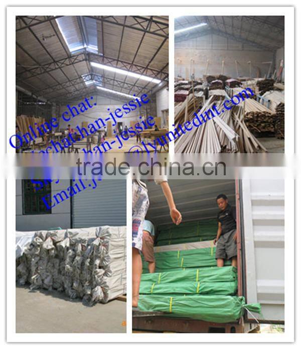 unpainted wood baseboard