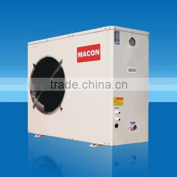 Home heating pump with hot water, electric heater