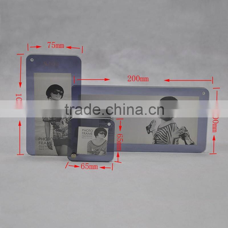 2016 Hot sale acrylic/PMMA photo frame for home decoration&wedding photos