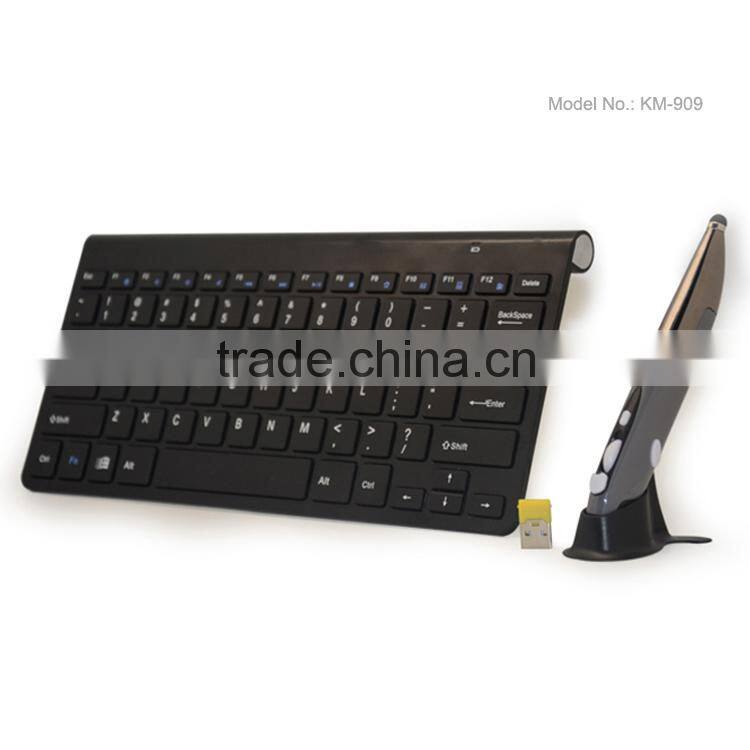 Hot new design wireless keyboard and touch pen mouse set from shenzhen manufacturer