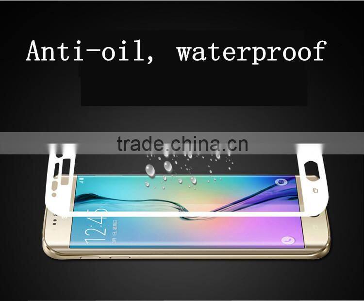 2016 Full Curved Tempered Glass Screen Protector for Samsung Galaxy S6 Edge